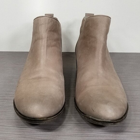 BP. Francine Split Shaft Bootie, Taupe Leather, Womens Size 9 - Picture 2 of 10